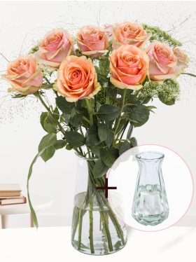 Blumen zur Geburt - Apricot