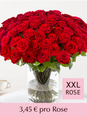 Stückzahl Rote Rosen - Red Naomi - Valentinstag