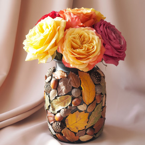 DIY Herbstvase