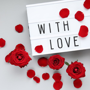 Romantisch mit Rosen