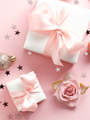 Rosen als Weihnachtsgeschenk