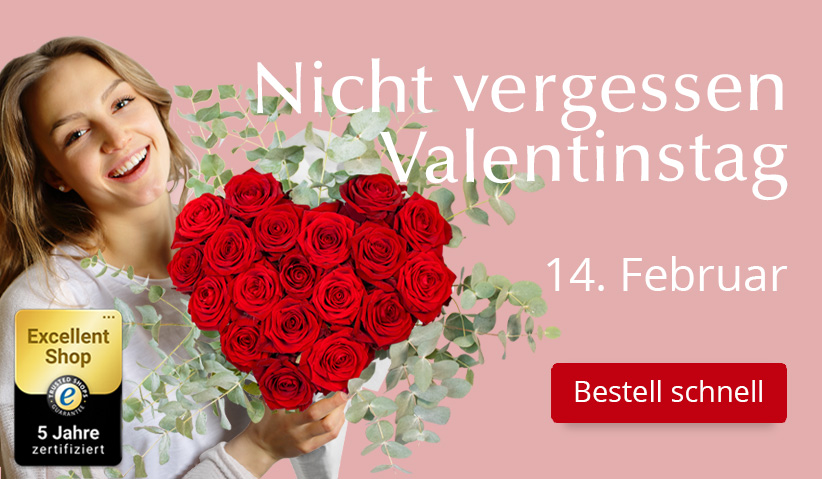 Online Rosen kaufen zum Valentinstag Rosen online bestellen zum Valentinstag