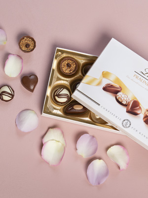 Rosen und Pralinen
